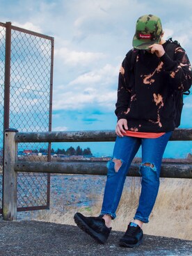 「アトランティックスターズ」｜「アイテム（スウェット）」を使った、KODAIさん（メンズ・170cm）の夏コーディネート