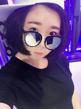 「g（ジー）のアイテム」を使った、程大艺术家さん（レディース・166cm）の夏コーディネート