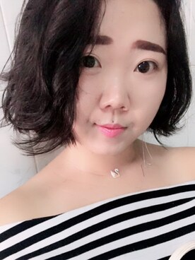 「g（ジー）のアイテム」を使った、程大艺术家さん（レディース・166cm）の夏コーディネート