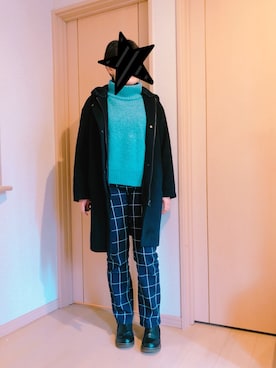 「水色」｜「アイテム（ノーカラージャケット）」を使った、KOALAMAMAさん（レディース・163cm）の春コーディネート