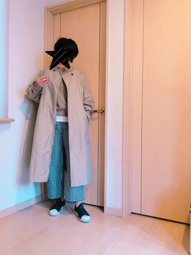 「socolla（ソコラ）のアイテム（その他アウター）」を使った、KOALAMAMAさん（レディース・163cm）の春コーディネート