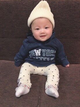 「SHOTOのアイテム」を使った、yuikunさん（キッズ・60cm）の春コーディネート