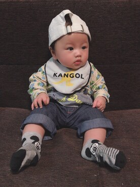 「SHOTOのアイテム」を使った、yuikunさん（キッズ・60cm）の春コーディネート