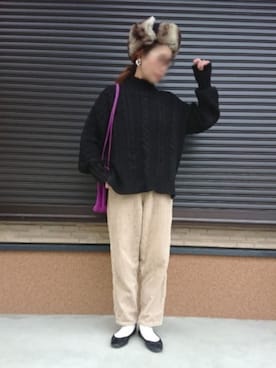 「SPIRALGIRL（スパイラルガール）のアイテム（キャップ）」を使った、ｅｒａさん（レディース・158cm）の秋コーディネート