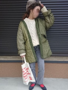 「SVEC（シュベック）のカンフーシューズ kung fu Shoes / ストラップパンプス（バレエシューズ）」を使った、ｅｒａさん（レディース・158cm）の冬コーディネート