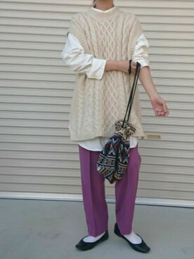「PT（ピーティ）のアイテム（バッグ）」を使った、ｅｒａさん（レディース・158cm）の秋コーディネート