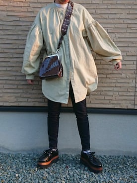 「niko and...（ニコアンド）のアイテム（チュニック）」を使った、ｅｒａさん（レディース・158cm）の春コーディネート