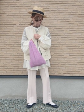 「アイテム（ピアス（片耳用））」を使った、ｅｒａさん（レディース・158cm）の春コーディネート