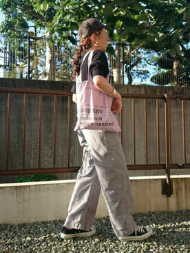 「SLOBE IENA（スローブイエナ）のアイテム（オールインワン・サロペット）」を使った、ｅｒａさん（レディース・158cm）の夏コーディネート