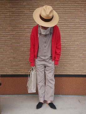 「SLOBE IENA（スローブイエナ）のアイテム（サロペット/オーバーオール）」を使った、ｅｒａさん（レディース・158cm）の春コーディネート