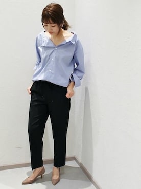 「抜け感」｜AYAさん（レディース・167cm）の冬コーディネート