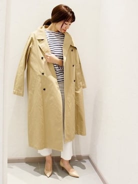 「plage（プラージュ）のアイテム（ジャケット/アウター）」を使った、AYAさん（レディース・167cm）の春コーディネート