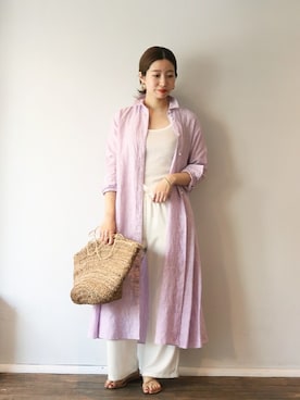 plage（プラージュ）の「Linen Flared ワンピース2