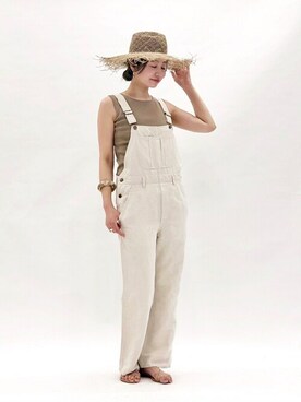 「plage（プラージュ）のアイテム（帽子）」を使った、AYAさん（レディース・167cm）の春コーディネート