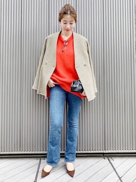 Fur クルースリットプルオーバー◇を使った人気ファッション