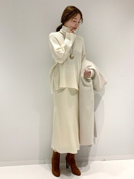 「plage（プラージュ）のアイテム（その他アウター）」を使った、AYAさん（レディース・167cm）の冬コーディネート