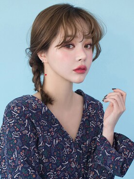 「オルチャンファッション」｜「アイテム（アクセサリー）」を使った、uthreeさん（レディース・164cm）の夏コーディネート
