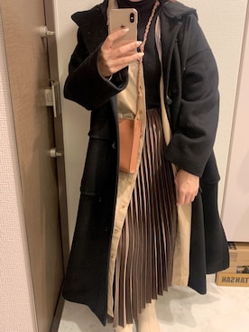 「08sircus（ゼロエイトサーカス）のアイテム」を使った、achamoさん（レディース・153cm）の冬コーディネート