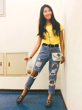 「sanuk（サヌーク）のアイテム」を使った、ᴿᴵᵀᴬ💋さん（レディース・155cm）の春コーディネート