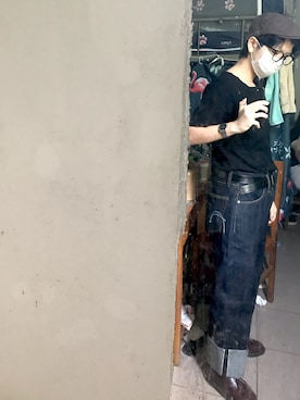 「Dr. Martens（ドクターマーチン）のアイテム（スリッポン）」を使った、PinataAngusさん（メンズ・170cm）の秋コーディネート
