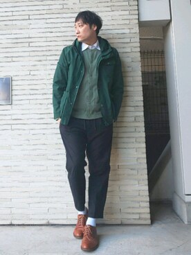 「HARE」｜「アイテム（ナイロンジャケット）」を使った、まっちゃんさん（メンズ・183cm）の冬コーディネート