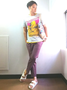 まっちゃんさん（メンズ・183cm）の夏コーディネート