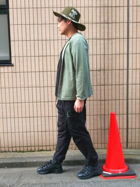 「LEGENDA（レジェンダ）のアイテム（帽子）」を使った、まっちゃんさん（メンズ・183cm）の冬コーディネート