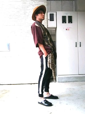 まっちゃんさん（メンズ・183cm）の春コーディネート