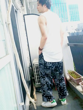 まっちゃんさん（メンズ・183cm）の夏コーディネート