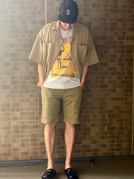 「SiFURY（シフリー）のアイテム」を使った、まっちゃんさん（メンズ・183cm）の夏コーディネート