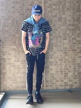 まっちゃんさん（メンズ・183cm）の夏コーディネート