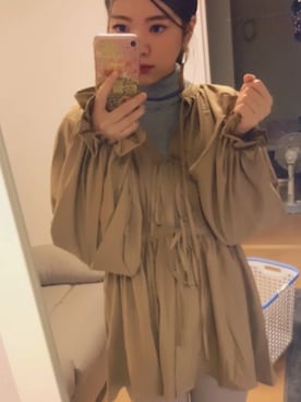 「秋のブラウンスタイル」｜「アイテム（アクセサリー）」を使った、maさん（レディース・157cm）の秋コーディネート
