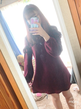 「bye bye（バイバイ）のアイテム（ワンピース）」を使った、るーたそさん（レディース・163cm）の秋コーディネート
