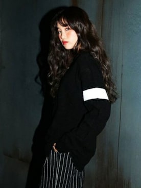 「Understudyclub（アンダースタディクラブ）のアイテム（ニット/セーター）」を使った、understudyclubさん（レディース・165cm）の冬コーディネート