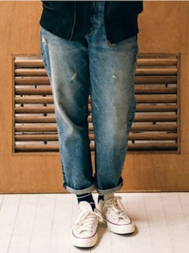 「Understudyclub（アンダースタディクラブ）のアイテム（パンツ）」を使った、understudyclubさん（レディース・165cm）の冬コーディネート