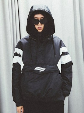 「Understudyclub（アンダースタディクラブ）のアイテム（パーカー）」を使った、understudyclubさん（メンズ・183cm）の冬コーディネート