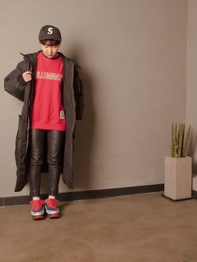 「アイテム（マウンテンパーカー）」を使った、understudyclubさん（レディース・165cm）の冬コーディネート