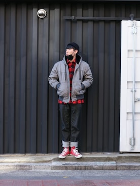 「Understudyclub（アンダースタディクラブ）のアイテム」を使った、understudyclubさん（メンズ・175cm）の冬コーディネート