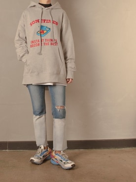 「Understudyclub（アンダースタディクラブ）のアイテム」を使った、understudyclubさん（レディース・165cm）の春コーディネート