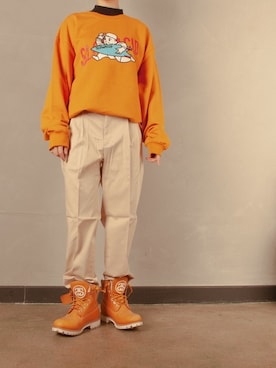 「Understudyclub（アンダースタディクラブ）のアイテム」を使った、understudyclubさん（レディース・165cm）の春コーディネート