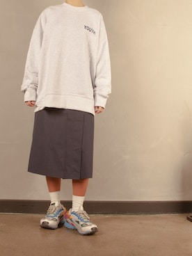 「Understudyclub（アンダースタディクラブ）のアイテム」を使った、understudyclubさん（レディース・165cm）の春コーディネート