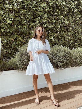 「ミニワンピ」｜esutoreja    公式さん（レディース・155cm）の夏コーディネート