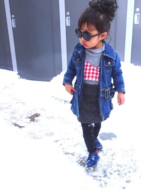 さやまろんさん(キッズ・90cm)の冬コーディネート