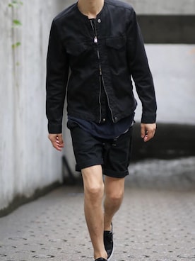 「nonnative（ノンネイティブ）のアイテム（ブルゾン）」を使った、ORDERさん（メンズ・178cm）の夏コーディネート