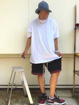 「MINTCREW（ミントクルー）のアイテム」を使った、わっしょいさん（メンズ・180cm）の夏コーディネート