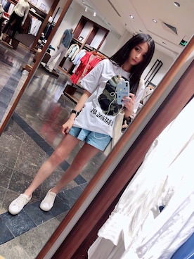 Riekoさん（レディース・158cm）の夏コーディネート