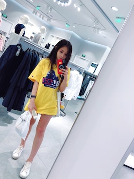 「PANERAI（パネライ）のアイテム」を使った、Riekoさん（レディース・158cm）の夏コーディネート