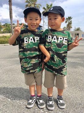 こた。そた。さんの（A BATHING APE | アベイシングエイプ）を使ったコーディネート