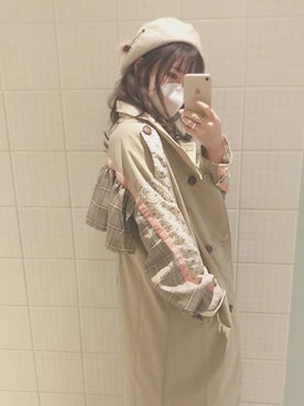 「axes femme（アクシーズファム）のアイテム（帽子）」を使った、˙˚ʚ Nonoko ɞ˚˙さん（レディース・154cm）の秋コーディネート