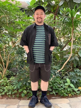 「KELTY（ケルティ）のアイテム」を使った、coenきのしたさん（メンズ・165cm）の夏コーディネート